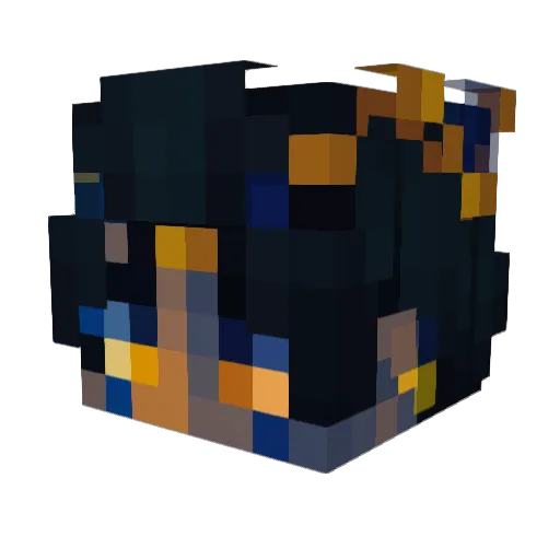 34az Minecraft avatar head, 3D render