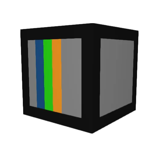 353T Minecraft avatar head, 3D render