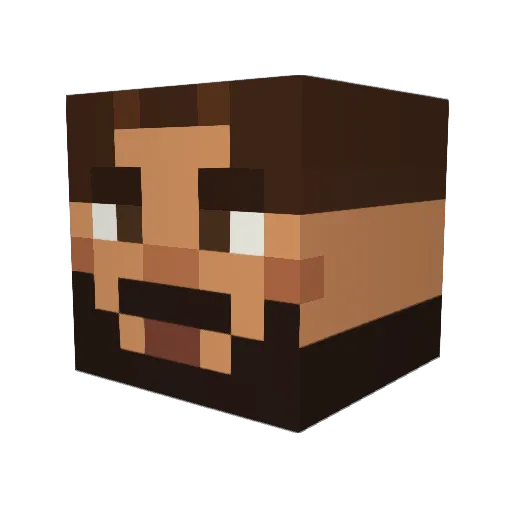 359TaF Minecraft avatar head, 3D render