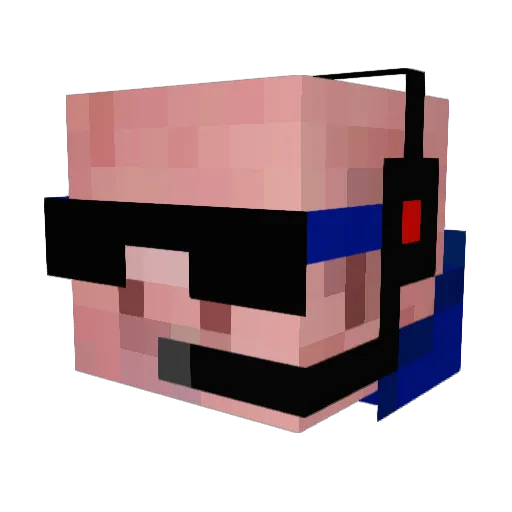 35Arbres Minecraft avatar head, 3D render