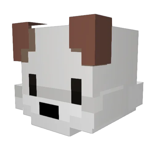 360 Minecraft avatar head, 3D render