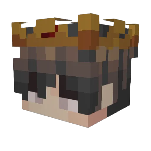 360Ekansh Minecraft avatar head, 3D render