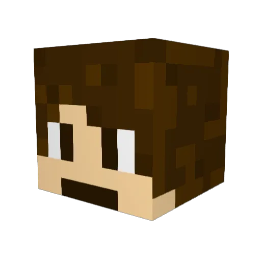 3610 Minecraft avatar head, 3D render