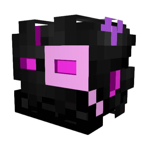361misaka Minecraft avatar head, 3D render
