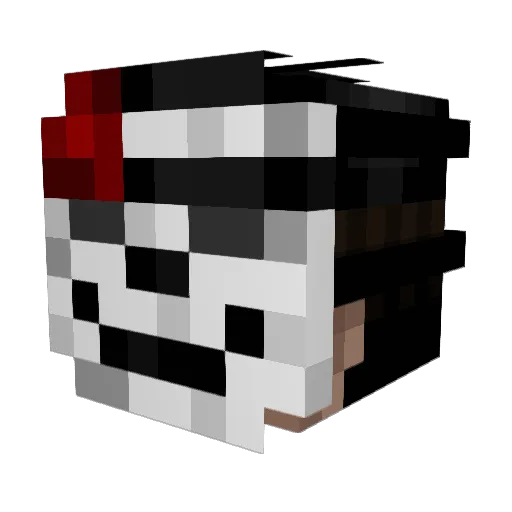 3620 Minecraft avatar head, 3D render