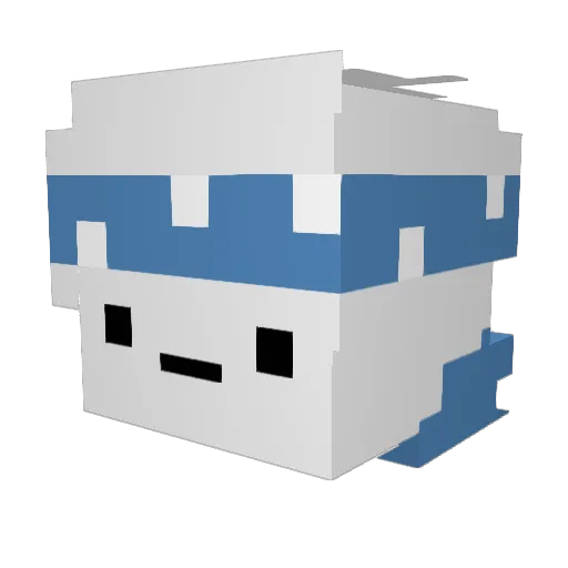 36wyaz Minecraft avatar head, 3D render