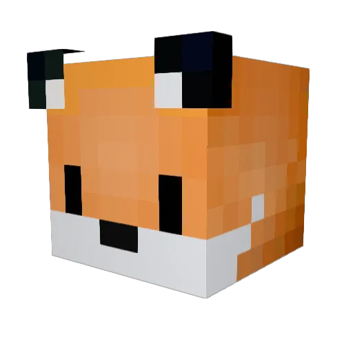 3735 Minecraft avatar head, 3D render