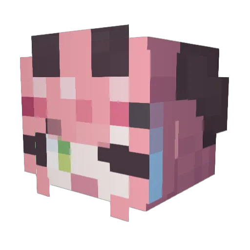37891 Minecraft avatar head, 3D render