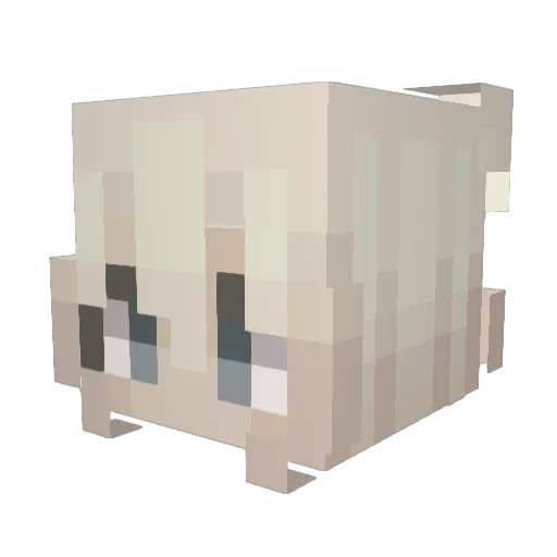 3793 Minecraft avatar head, 3D render