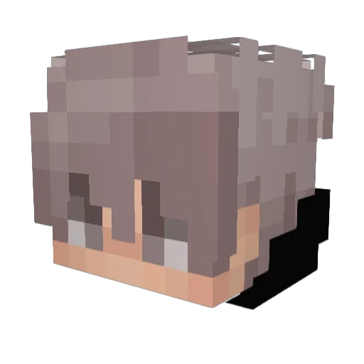 379ms Minecraft avatar head, 3D render
