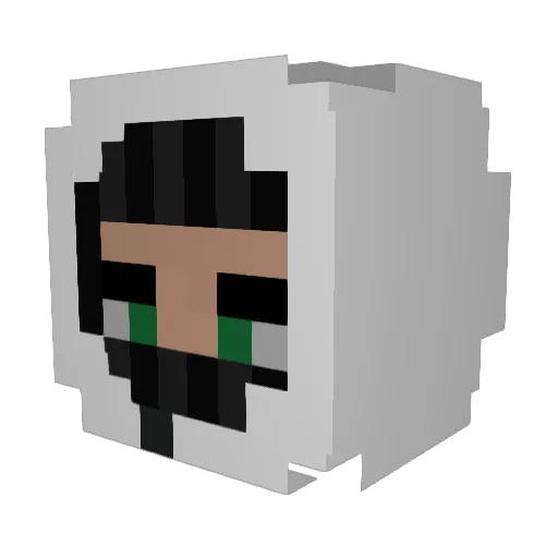 37cookin Minecraft avatar head, 3D render