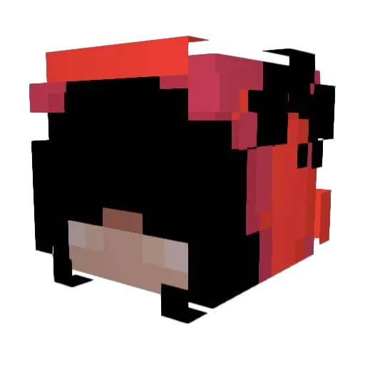 37g Minecraft avatar head, 3D render