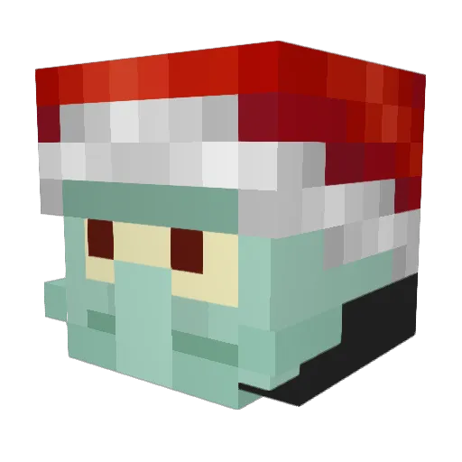 37poundsofslate Minecraft avatar head, 3D render