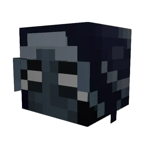 387ms Minecraft avatar head, 3D render