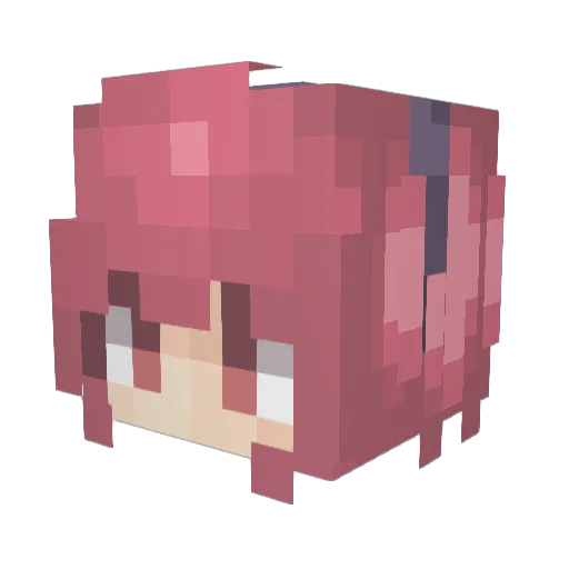 38_rein Minecraft avatar head, 3D render