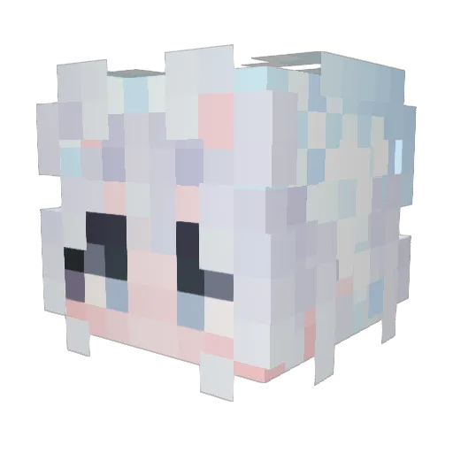38k Minecraft avatar head, 3D render