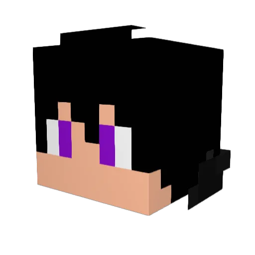 391nurbek Minecraft avatar head, 3D render