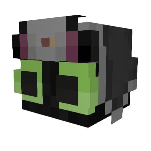 3961 Minecraft avatar head, 3D render