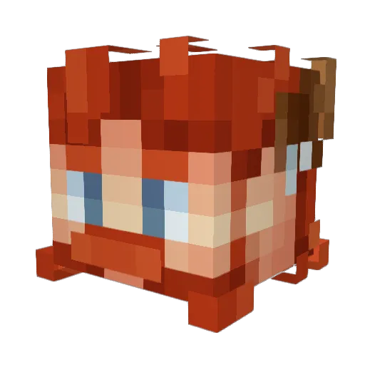 39GoatsInPajamas Minecraft avatar head, 3D render
