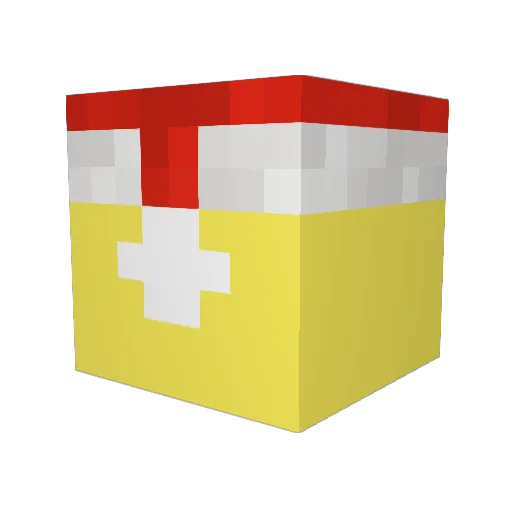 39Sher Minecraft avatar head, 3D render