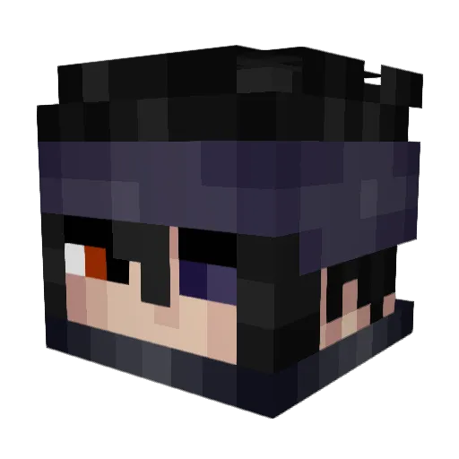 39oDT Minecraft avatar head, 3D render