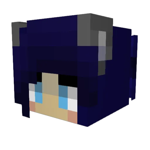 39u2 Minecraft avatar head, 3D render