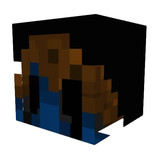 3A6G9 Minecraft avatar head, 3D render