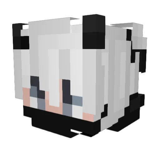 3AD_4game Minecraft avatar head, 3D render