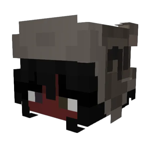 3ATPAXAH Minecraft avatar head, 3D render