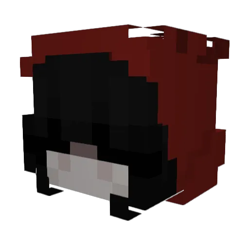 3B0_ Minecraft avatar head, 3D render