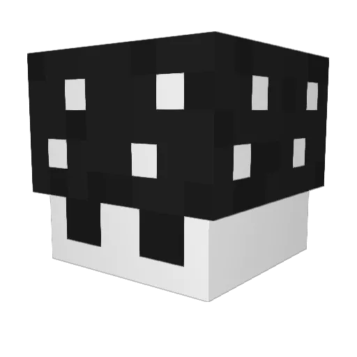 3BLH_ Minecraft avatar head, 3D render
