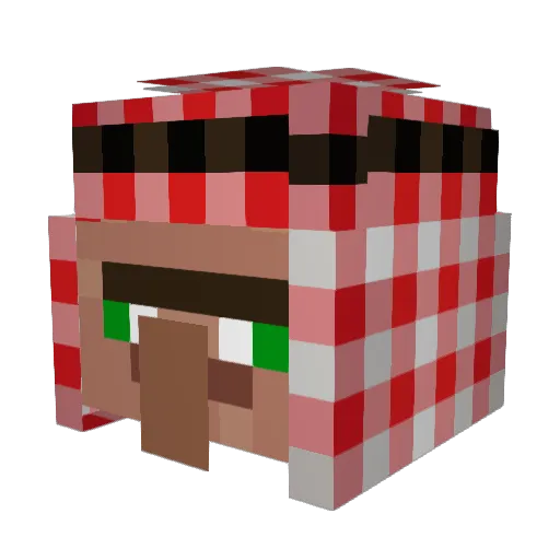 3BOODYXX Minecraft avatar head, 3D render