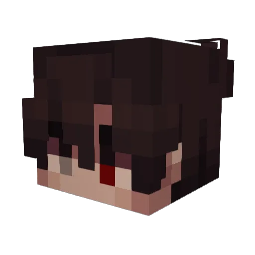 3BlacKnight3 Minecraft avatar head, 3D render