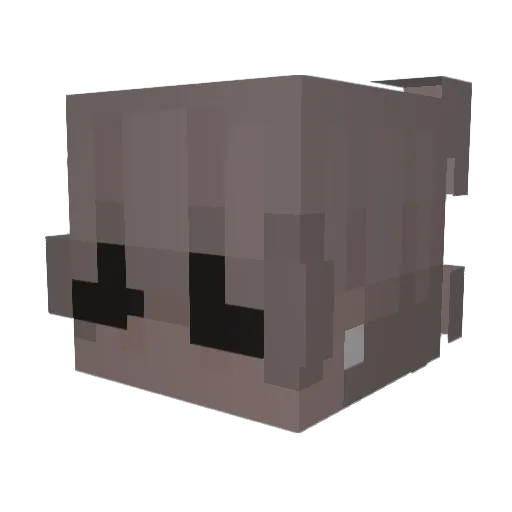 3CMdepuropoder Minecraft avatar head, 3D render