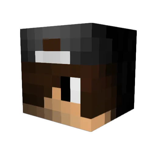 3CPS40FPS Minecraft avatar head, 3D render