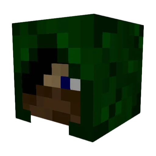 3CraFTErs Minecraft avatar head, 3D render