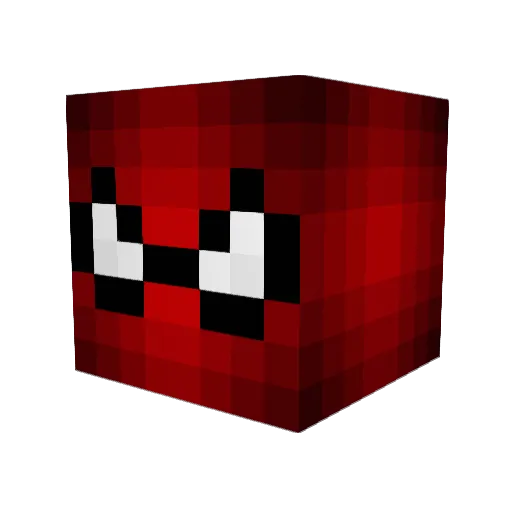 3DMan77 Minecraft avatar head, 3D render