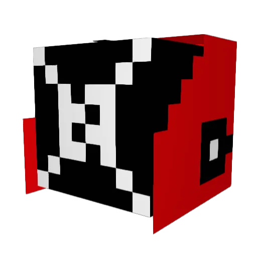 3DSaul Minecraft avatar head, 3D render