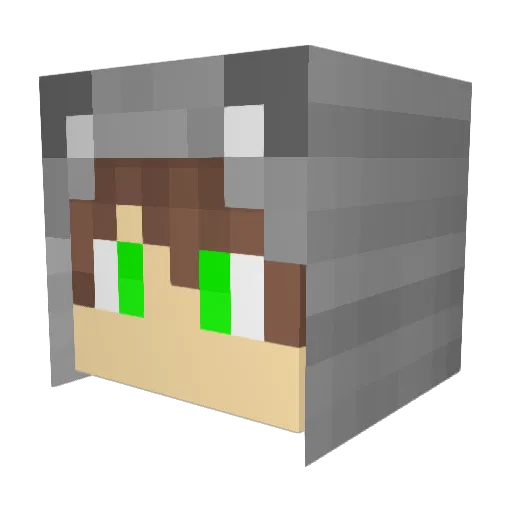 3D_Lyfe Minecraft avatar head, 3D render