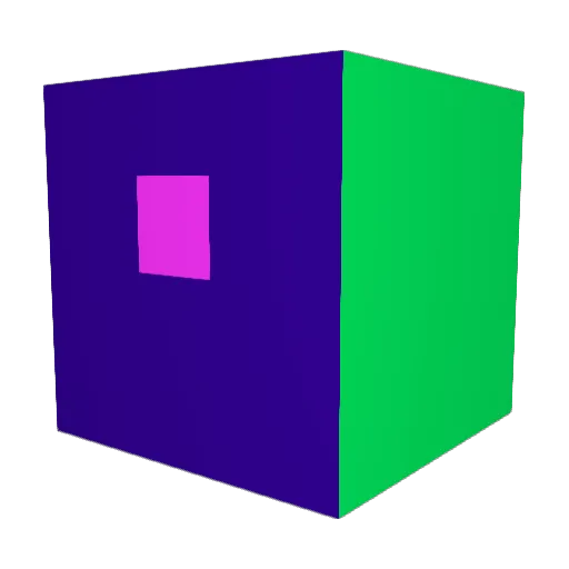 3Dad Minecraft avatar head, 3D render