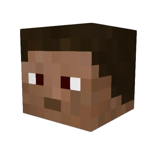 3DenYT Minecraft avatar head, 3D render