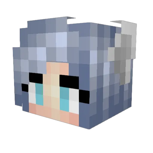 3Dreams Minecraft avatar head, 3D render