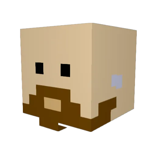 3EyedNomad Minecraft avatar head, 3D render
