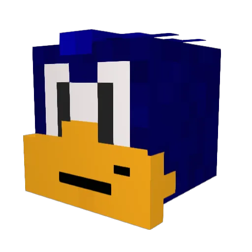 3EyesBeep Minecraft avatar head, 3D render
