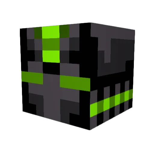 3F_Dragon8 Minecraft avatar head, 3D render