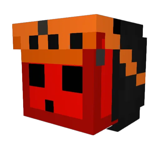 3G00S3 Minecraft avatar head, 3D render
