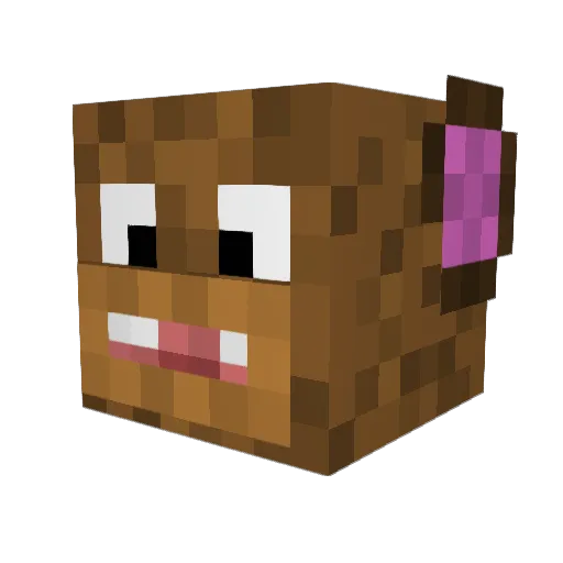 3GamingMonkey Minecraft avatar head, 3D render
