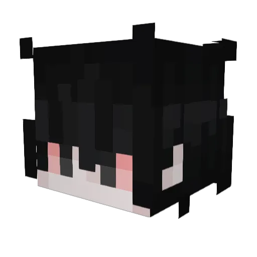3Gore Minecraft avatar head, 3D render