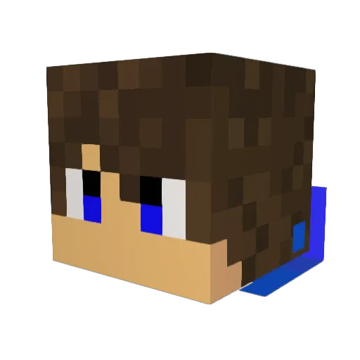 3Hamster27 Minecraft avatar head, 3D render