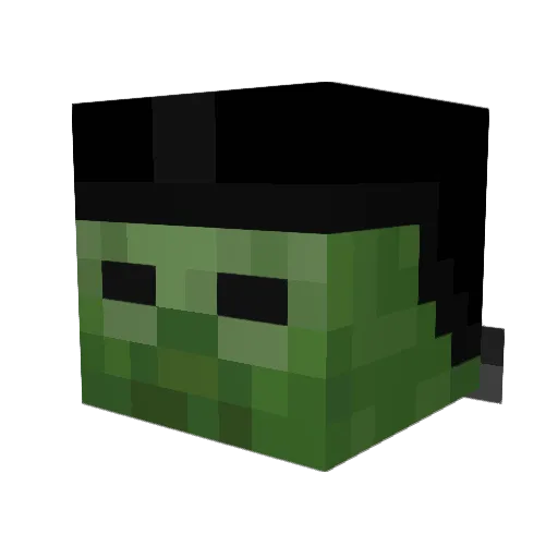 3Hardy Minecraft avatar head, 3D render